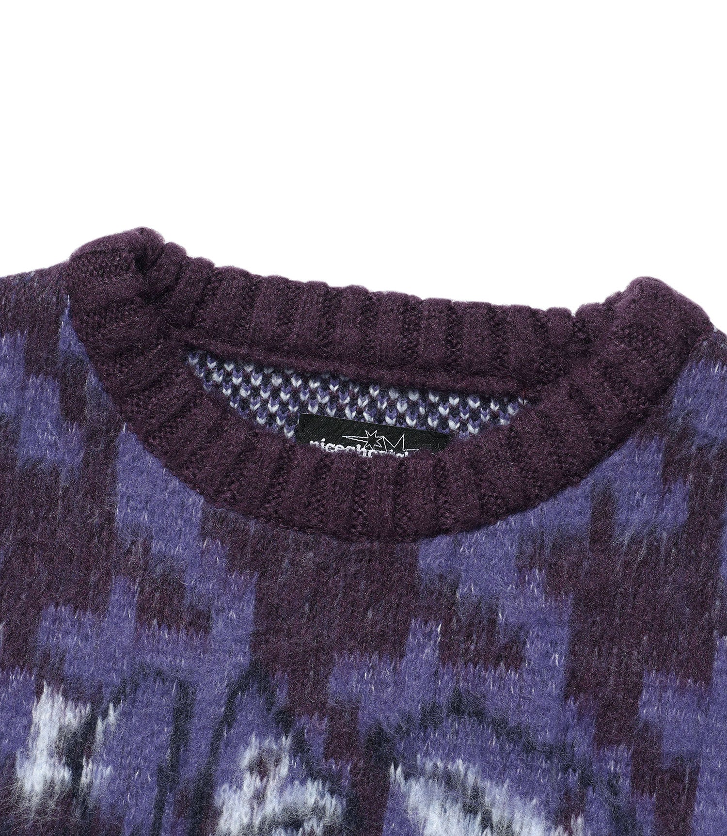 Nice Ghost Club Houndstooth Devil Rose Knit