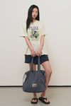 General Idea WOMAN Food Market Artwork Short Sleeve T-Shirt [OLIVE]