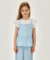 Marithé François Girbaud Kids Checked Sleeveless Blouse