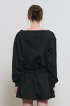 General Idea WOMAN Boat Neck Sweatshirt Dress