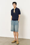 General Idea MAN Wide Bermuda Denim Pants