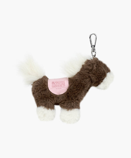 Marithé François Girbaud Classic Logo Pony Keyring Brown