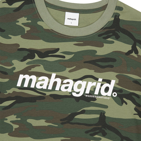 Mahagrid Camo Pattern Basic Logo Crop Tee