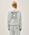 Marithé François Girbaud [REGEN] LEMON GRAPHIC OVERSIZED SWEATSHIRT navy