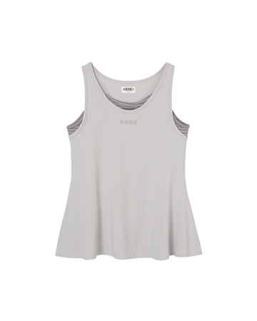 AEAE Stripe Layered Sleeveless