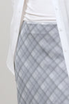 General Idea WOMAN Check Sheer Long Skirt