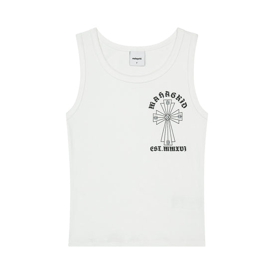 Mahagrid Cross Stud Tank Top