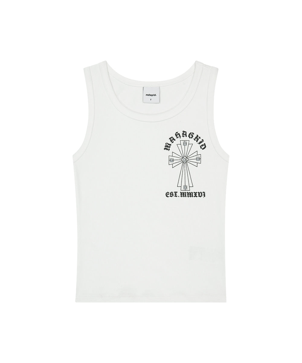 Mahagrid Cross Stud Tank Top