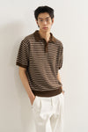 General Idea MAN Stripe Half Collar Knit