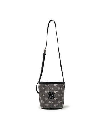 MLB Classic Monogram Vintage Denim Mini Bucket Bag
