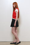 General Idea WOMAN Scallop Scarsty Knit Vest [RED]