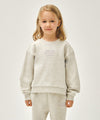 Marithé François Girbaud Kids Wide Boots Cut Crop Sweat Set-Up Oatmeal