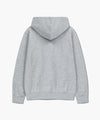 Marithé François Girbaud Classic Logo Embroidery Hoodie (Brushed) Charcoal