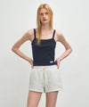 Marithé François Girbaud W BASIC STRING CROP SLEEVELESS