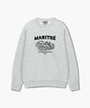 Marithé François Girbaud Winery Applique Logo Oversized Sweatshirt in Olive