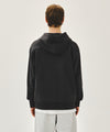 Marithé François Girbaud CLASSIC LOGO APPLIQUE MIX HOODIE charcoal