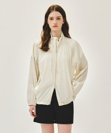 Marithé François Girbaud W HIGHNECK PACKABLE NYLON JACKET