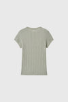 General Idea Women's Pleated Half-Neck Knit Top in Sage Mint