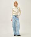 Marithé François Girbaud W CURVED DENIM PANTS