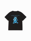 ADLV Woman Fuzzy Dragon Artwork Short Sleeve T-Shirt