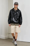 General Idea UNISEX Glossy Packable Anorak [BLACK]