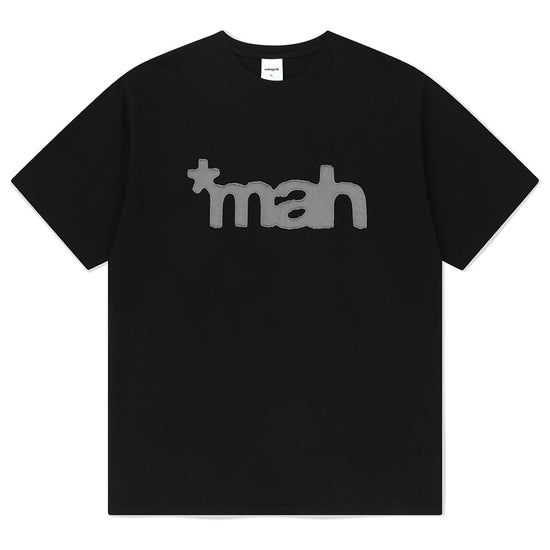 Mahagrid mah Cut Off Applique Tee [Black]