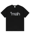 Mahagrid mah Cut Off Applique Tee [Black]