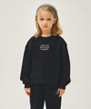 Marithé François Girbaud Kids Wide Boots Cut Crop Sweat Set-Up Oatmeal