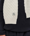 Marithé François Girbaud KIDS CABLE MUFFLER IVORY