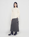 ADLV ADLV Henley Neck Waffle Long Sleeve T-Shirt