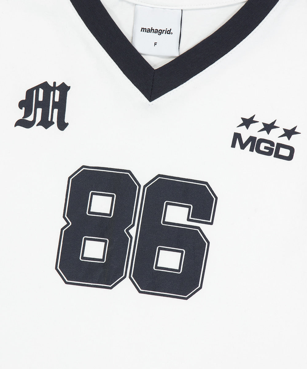 Mahagrid Football Ringer Tee