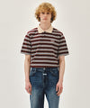 Marithé François Girbaud SMALL CLASSIC LOGO PK COLLAR TEE stripe