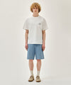 Marithé François Girbaud DOODLE CLASSIC LOGO POCKET TEE white