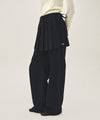 Marithé François Girbaud W LAYERED PLEATS SKIRT PANTS