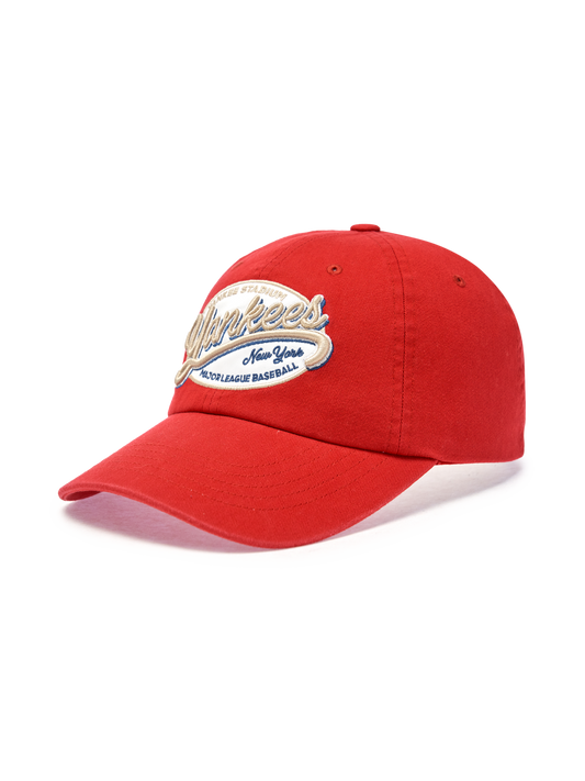 MLB Street Oval Cursive Unstructured Ballcap