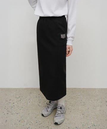Marithé François Girbaud W Embroidery Classic Logo Sweat Skirt Black