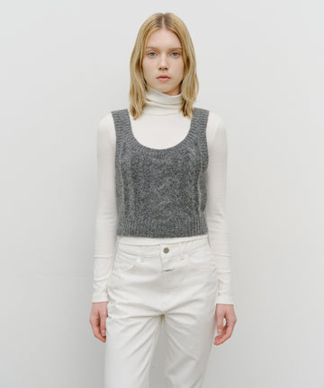 Marithé François Girbaud W Logo Knit Bustier