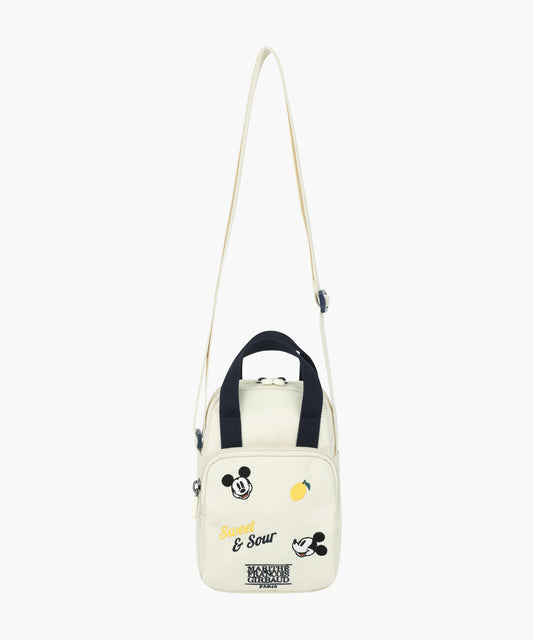 Marithé François Girbaud Disney Mickey Kids Pocket Cross Bag Cream