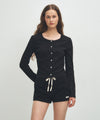 Marithé François Girbaud W BASIC COTTON CARDIGAN