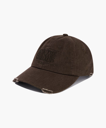 Marithé François Girbaud Classic Logo Damaged Overfit Cap