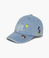 Marithé François Girbaud Disney Mickey Kids Pattern Ball Cap in Cream