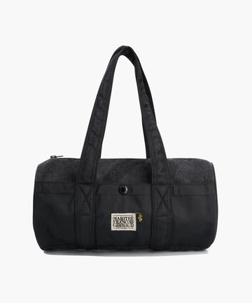 Marithé François Girbaud Marithé X ALPHA INDUSTRIES CLASSIC LOGO NYLON DUFFLE BAG BLACK