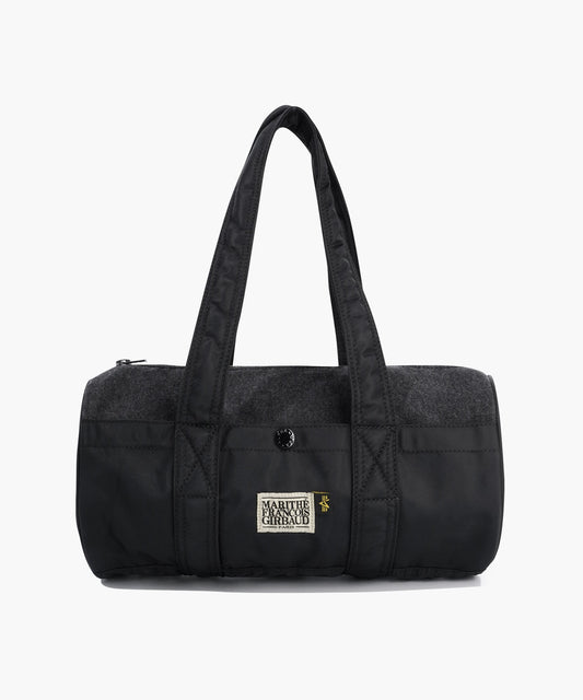 Marithé François Girbaud Marithé X ALPHA INDUSTRIES CLASSIC LOGO NYLON DUFFLE BAG BLACK