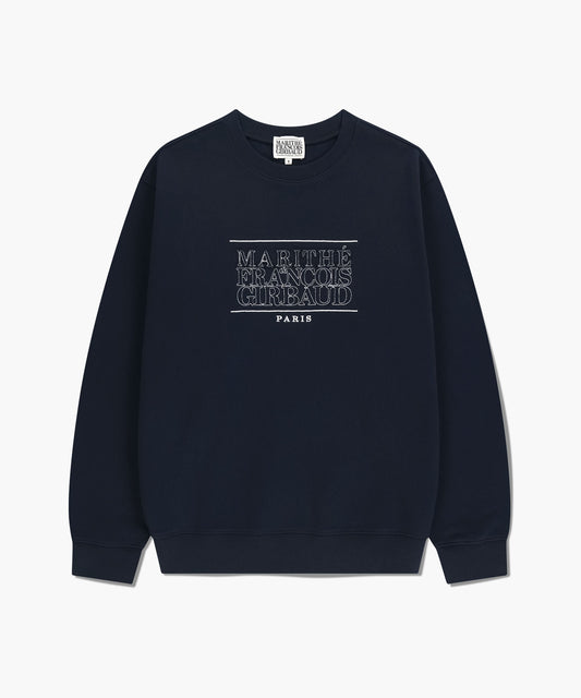 Marithé François Girbaud Stitch Classic Logo Sweatshirt (Brushed) Oatmeal