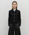 Marithé François Girbaud W Collar Tweed Jacket