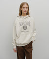 Marithé François Girbaud Crest Crack Logo Oversized Hoodie
