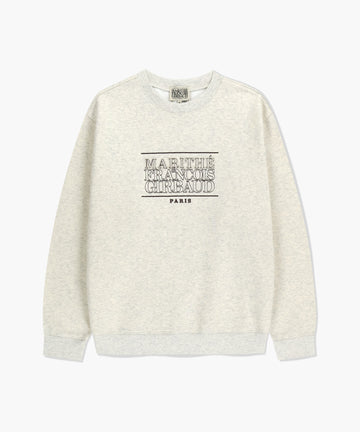 Marithé François Girbaud Stitch Classic Logo Sweatshirt (Brushed) Oatmeal