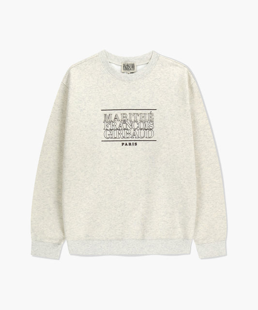 Marithé François Girbaud Stitch Classic Logo Sweatshirt (Brushed) Oatmeal