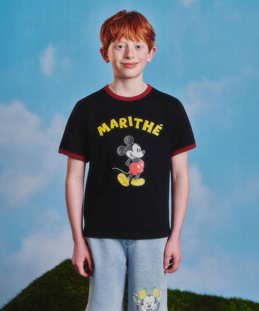 Marithé François Girbaud Disney Mickey Kids Ringer Tee