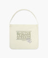 Marithé François Girbaud Flower Classic Logo One Shoulder Eco Bag Cream